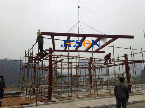 杰辰幕墻工程案例：湖北黃石北站地下車(chē)庫(kù)入口02